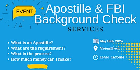 An Introduction to  Apostille Services and FBI Background Checks