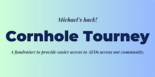 Michael's Back! AED Fundraiser primary image