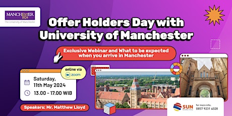 Offer Holders Day with University of Manchester