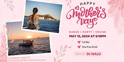 [Mother's Day Special] Waikiki Sunset Cruise (21+) Full Bar & Live DJ primary image