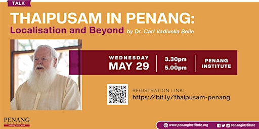 Imagem principal do evento [TALK] Thaipusam in Penang: Localisation and Beyond