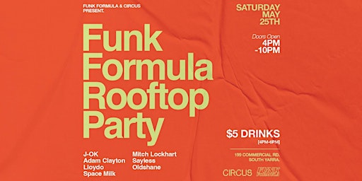 Imagen principal de Funk Formula Rooftop Party | Circus