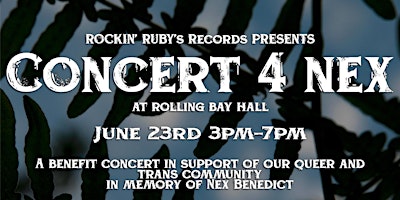 Primaire afbeelding van Rockin' Ruby's Records Presents: Concert 4 Nex