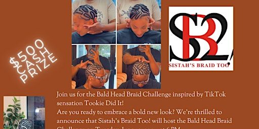 Imagem principal do evento Braided Bald Head Challenge