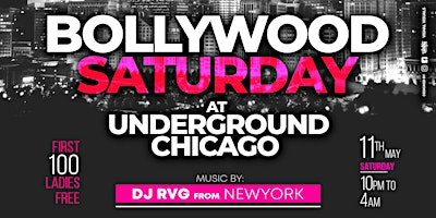 CHICAGO TAMASHA NIGHTS | DJ RVG NY | MAY 11 | UNDERGROUND NIGHTCLUB primary image