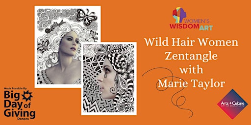 Imagem principal do evento Wild Hair Women Zentangle with Marie Taylor
