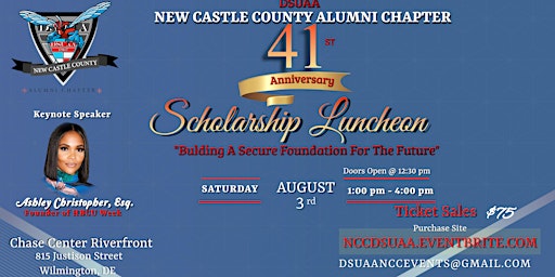Immagine principale di 41st Annual DSUAA New Castle County Alumni Chapter Scholarship Luncheon 