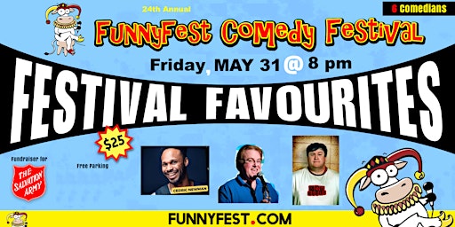Imagen principal de Friday MAY 31 @ 8pm - Festival Favourites - 6 FunnyFest Comedians -Kilkenny