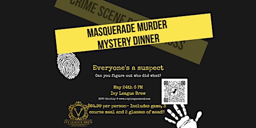 Imagem principal do evento Murder Mystery at the Meadery (Masquerade Mystery Dinner)