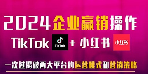 Imagen principal de 2024 企业赢销作TikTok + 小红书