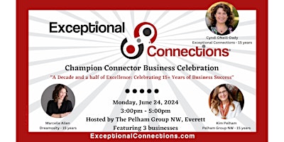 Imagem principal do evento Exceptional Connections Decade + of Excellence Business Celebration
