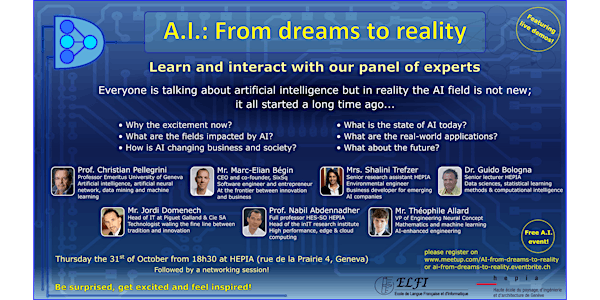 A.I.: From dreams to reality