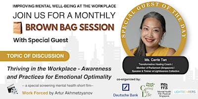 Imagem principal do evento Thriving in the Workplace- Awareness and Practices for Emotional Optimality