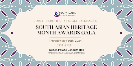 South Asian Heritage Month Awards Gala