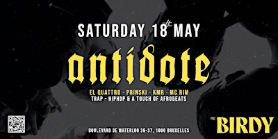ANTIDOTE • 18 MAY primary image