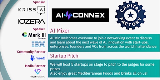 Imagem principal do evento AI CONNEX x Capital Factory Present AI MIXER!