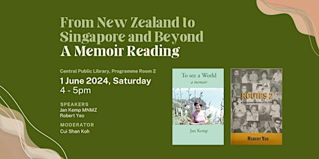 From New Zealand to Singapore and Beyond: A Memoir Reading