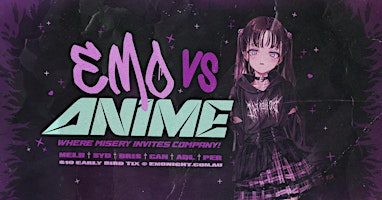 Primaire afbeelding van Emo VS Anime XL - Emo Night Melbourne
