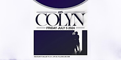 Imagem principal do evento Colyn at It'll Do Club