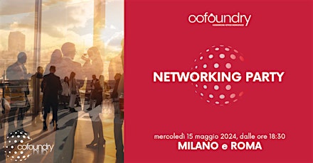 MILANO & ROMA | COFOUNDRY NETWORKING PARTY  primärbild
