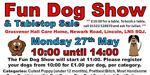 Hauptbild für Fun Dog Show & Tabletop Sale