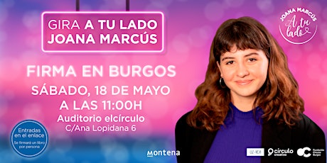 Joana Marcús en Burgos, presentación Las luces de febrero.  primärbild