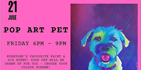 Pop Art Pets - Paint & Sip  primärbild