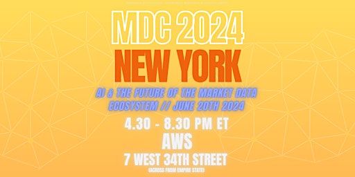 Imagem principal do evento Market Data in the Cloud NY 2024