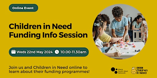 Image principale de Children in Need Funding Information Session