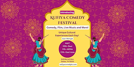 Primaire afbeelding van Kufiya Comedy Presents: A Multicultural Festival; Comedy, Film