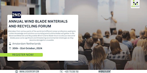 Imagen principal de 2nd Annual Wind Blade Materials And Recycling Forum