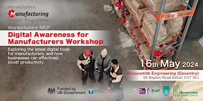 Imagem principal do evento Warwickshire MGP  - Digital Awareness for Manufacturers Workshop