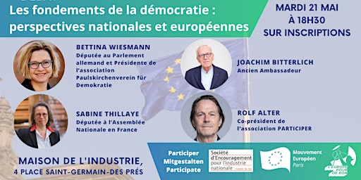 Hauptbild für Les fondements de la démocratie : perspectives nationales et européennes
