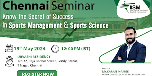 Imagem principal do evento Know the Secret of Success in Sports Management & Sports Science!