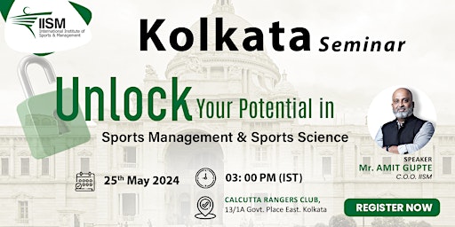 Primaire afbeelding van Kolkata Seminar - Career Guidance in Sports Management and Sports Science
