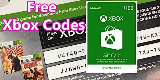 (New)*Free Xbox Gift Card Code Free Xbox Gift Cards Codes Generator2024 primary image