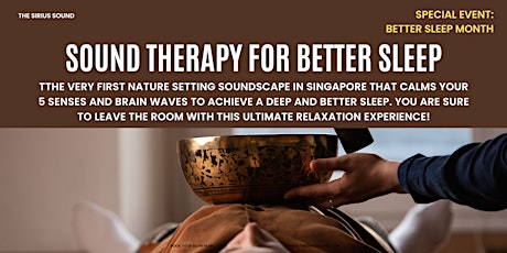 Sound Therapy for Better Sleep primary image