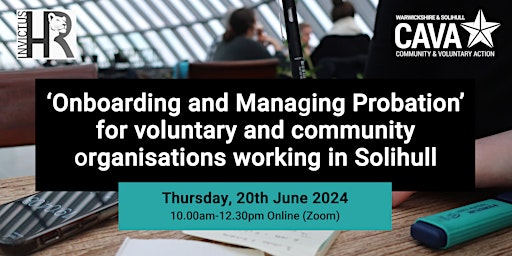 ‘Onboarding and Managing Probation’ for VCS organisations in Solihull