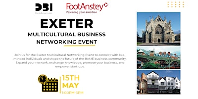 Image principale de Exeter Multicultural Business Networking Event