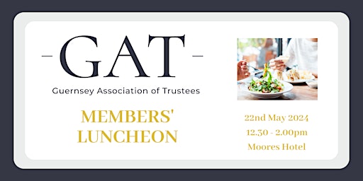 Imagem principal do evento Members' Luncheon Wed 22nd May, presented by Neil Hoolahan, Grant Thornton
