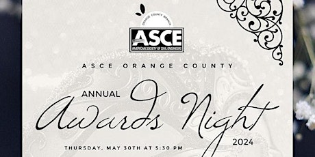 Image principale de ASCE OC Branch 2024 Awards Night - Additional Plaques Order Form
