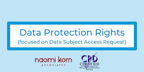 Data Protection Rights, 7 November 2024 - 9:30am-1pm