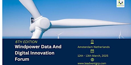6th Edition Windpower Data And Digital Innovation Forum