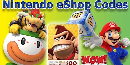 [100%FREE™® ~] Nintendo Gift Card Code + Free Eshop Gift Card 2024 WORKING~ primary image