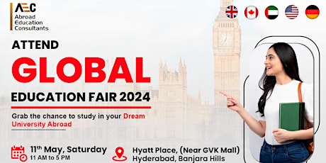 AEC Global Education Fair in Hyderabad (FREE ENTRY)