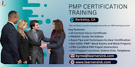 Confirmed PMP exam prep workshop in Berkeley, CA