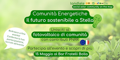 Primaire afbeelding van Comunità Energetiche Rinnovabili di Stella - location Bar Fratelli Bolla