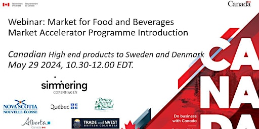 Imagem principal do evento Market Info Session: Sweden and Denmark Market Accelerator