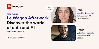 Primaire afbeelding van Le Wagon Afterwork Discover the world  of data and AI
