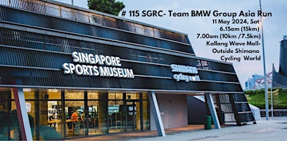 #115 SGRC - Team BMW Group Asia Run at Kallang Wave Mall primary image